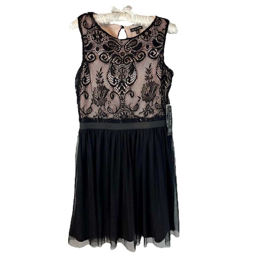 As U Wish Lace Cocktail Dress